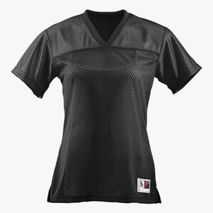 Augusta Sportswear Women’s Junior Fit Stadium Replica Football Jersey Black XL